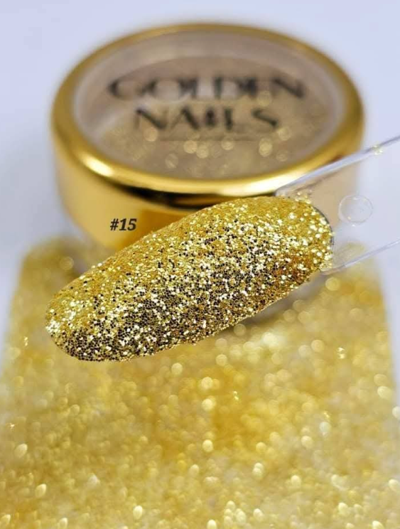 MIX GLITTERY #15 GOLDEN NAILS